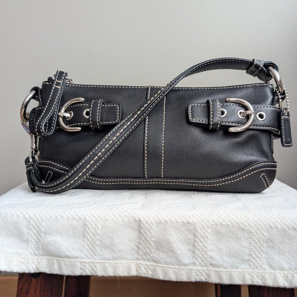 Rare Coach vintage leather mini shoulder bag